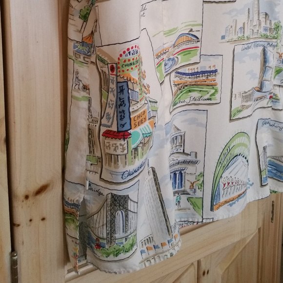 Liz Claiborne Ivory Silk Print Shirt Lizwear Jeans - Picture 5 of 8